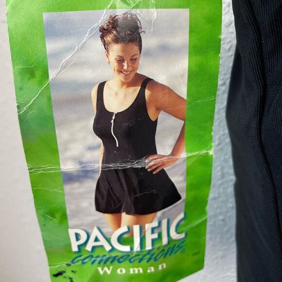 NWT Pacific Connections Black Swim Suit Size 20W - Picture 4 of 6